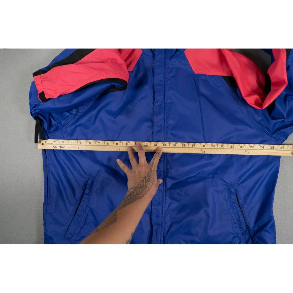 Vintage 90s The North Face Sidetracks Packable Jacket USA Made Colorblock